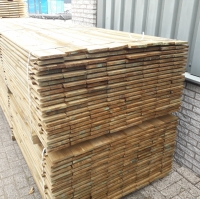 Grenen schuttingplank geimpregneerd - 1,6 x 14,0 x 240 cm