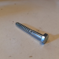 Houtdraadbout M6x50 - Per stuk