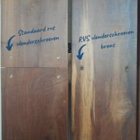 Vlonderschroef 5.0 x 60 - RVS 304 - Brons