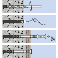 Slagplug nylon 6 x 50 mm - Per stuk