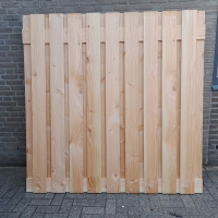 Douglas tuinscherm - 19+2 planken -  180 x 180 cm