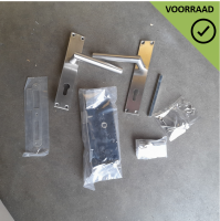 Slotset RVS voor tuindeuren - compleet