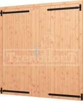 Douglas opgeklampte deur dubbel 1900x2020mm