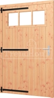 Douglas opgeklampte deur enkel XL met bovenraam 1335x2170mm linksdraaiend