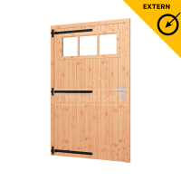 Douglas opgeklampte deur enkel XL met bovenraam 1335x2170mm linksdraaiend