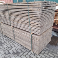Vergrijsd steigerhout - 2,2 x 20 x 250 cm